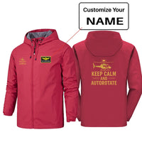 Thumbnail for Keep Calm and Autorotate Designed Rain Jackets & Windbreakers - view 11