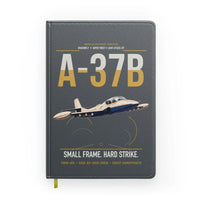 Thumbnail for A-37B Dragonfly design on gray notebook