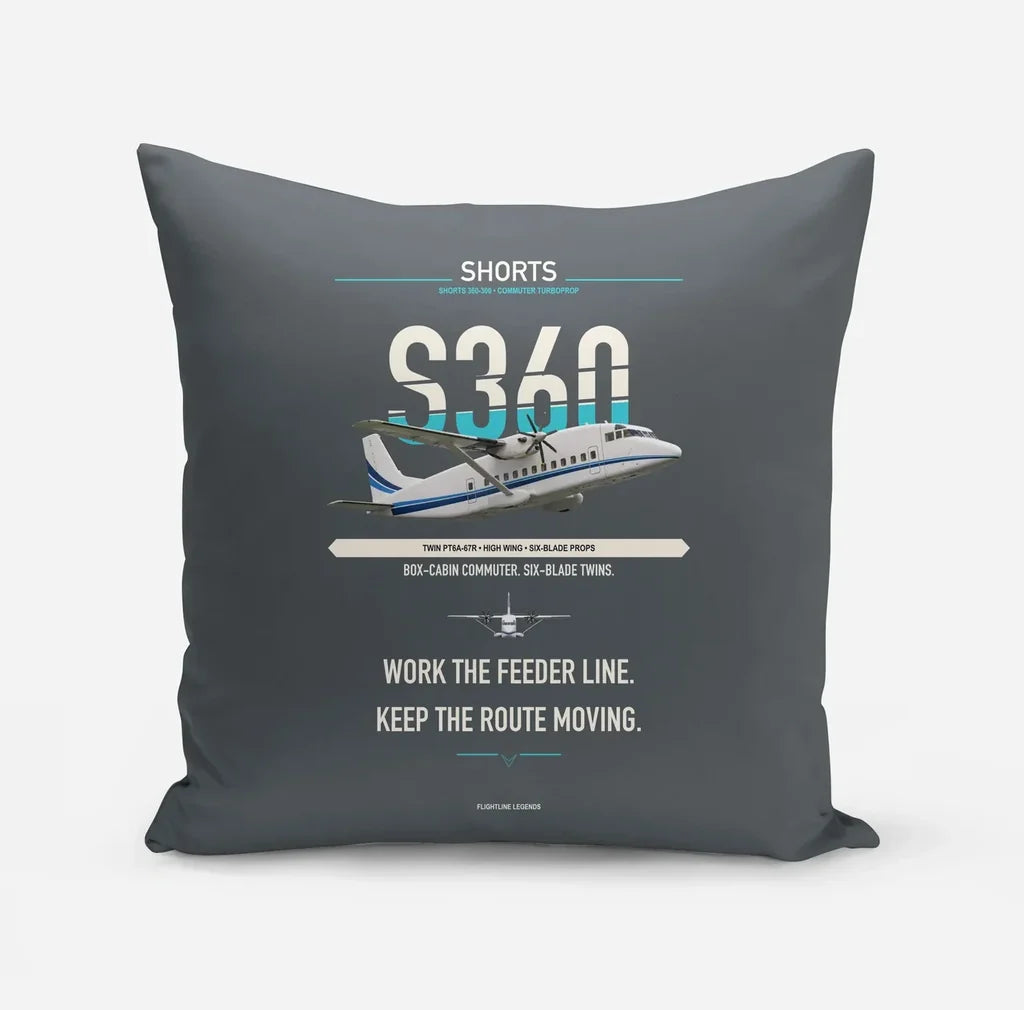Shorts 360-300 design on gray pillow