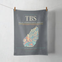 Thumbnail for Tbilisi International Airport (TBS) design on gray towel