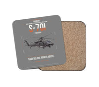Thumbnail for Sikorsky S-70i FIREHAWK design on gray 1 piece coaster