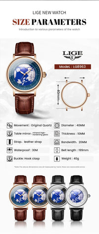 Thumbnail for Waterproof Luminous Unique Men Watch - view 14