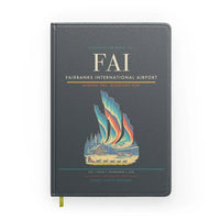 Thumbnail for Fairbanks International Airport (FAI) design on gray notebook