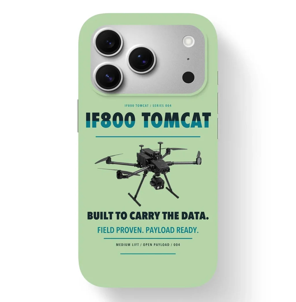 Inspired Flight IF800 Tomcat Case design on light green iphone case