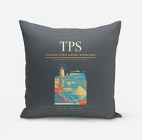 Thumbnail for Vincenzo Florio Airport Trapani-Birgi (TPS) design on gray pillow