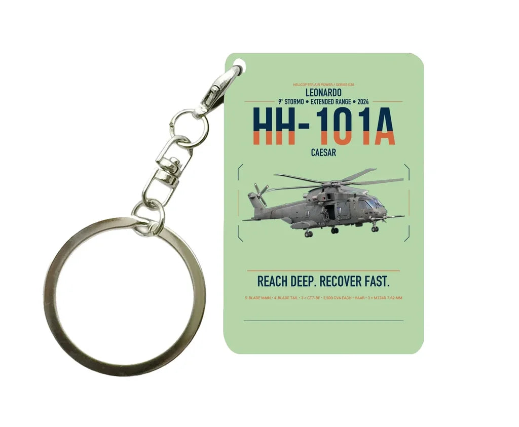 Leonardo HH-101A Caesar design on light green designed key chain, double-side print