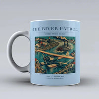 Thumbnail for VINTAGE G4050 - The River Patrol - Ceramic Mug design on lightblue