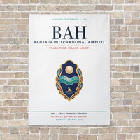 Thumbnail for Bahrain International Airport BAH vertical canvas print - no frame - white background