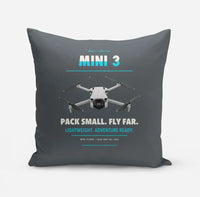 Thumbnail for DJI Mini 3 design on gray pillow