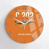 Thumbnail for Macchi C.202 Folgore design on orange no frame wall clock