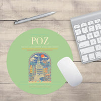 Thumbnail for Poznan - awica Henryk Wieniawski Airport POZ Mouse-Pad Round - Light Green