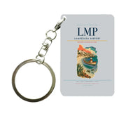 Thumbnail for Lampedusa Airport (LMP) design on light gray key chain