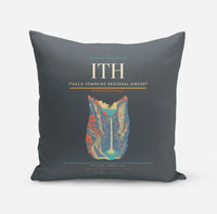 Thumbnail for Ithaca Tompkins Regional Airport (ITH) design on gray pillow