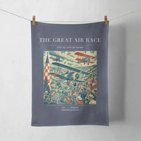 Thumbnail for VINTAGE G4003 - The Great Air Race - Designed Towels design on navyblue