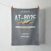 Thumbnail for Air Tractor AT-802F design on gray towel