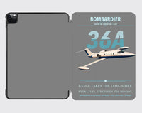 Thumbnail for Bombardier Learjet 36A design on gray ipad tablet case