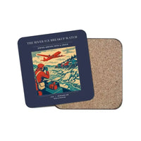 Thumbnail for The River Ice Breakup Watch - Designed Coasters design on navy blue 1-piece