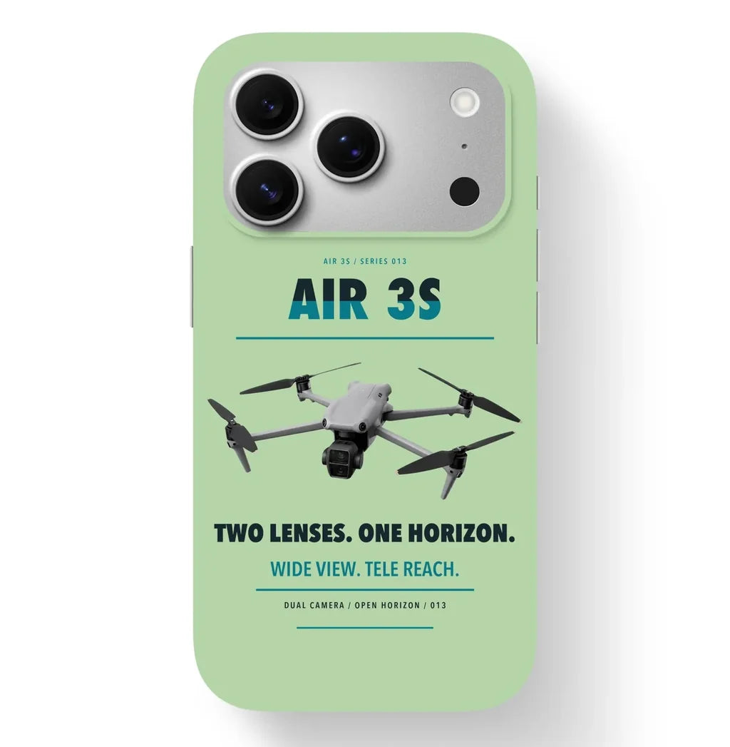 DJI Air 3S Case design on light green iphone case