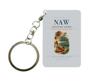 Thumbnail for Narathiwat Airport (NAW) design on light gray key chain