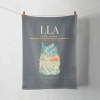 Thumbnail for Luleå Airport (LLA) design on gray towel