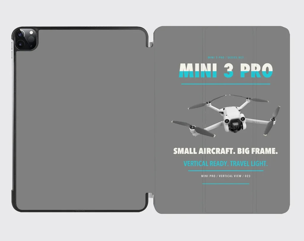 DJI Mini 3 Pro design on gray ipad tablet case