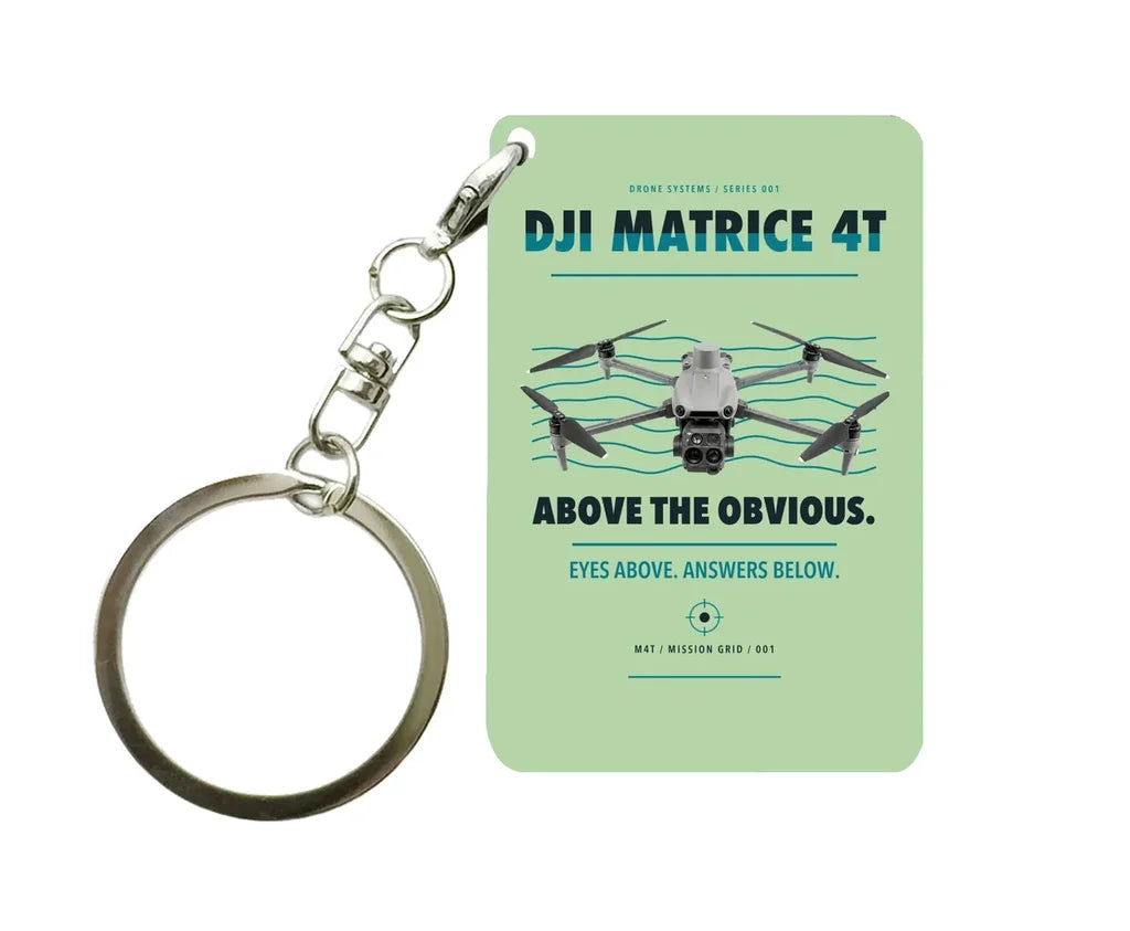 DJI Matrice 4T Key Chain design on light green key chain