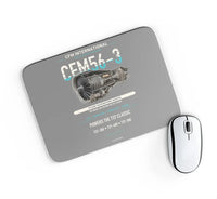 Thumbnail for CFM56-3 design on gray rectangle mouse pad