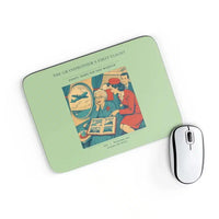 Thumbnail for VINTAGE G4423 - The Grandmother's First Flight - Designed Mouse Pads design on lightgreen rectangle