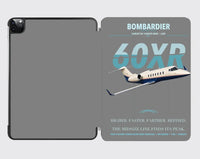 Thumbnail for Bombardier Learjet 60XR design on gray ipad tablet case