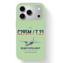 Thumbnail for Airbus C295M T.21 design on light green magsafe iphone case, for iPhone 17 Pro