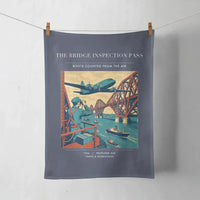 Thumbnail for VINTAGE G4482 - The Bridge Inspection Pass - Designed Towels design on navyblue
