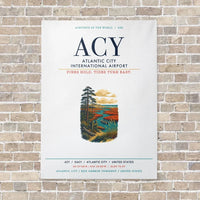 Thumbnail for Atlantic City International Airport ACY vertical canvas print - no frame - white background
