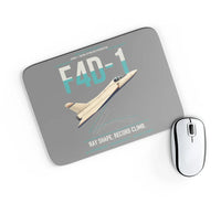 Thumbnail for F4D-1 Skyray design on gray rectangle mouse pad