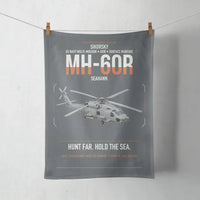 Thumbnail for Sikorsky MH-60R Seahawk design on gray towel