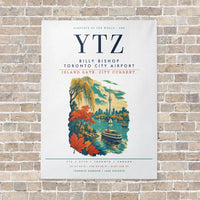 Thumbnail for Billy Bishop Toronto City Airport YTZ vertical canvas print - no frame - white background