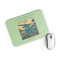 Thumbnail for VINTAGE G4410 - The Reef Garden Glass - Designed Mouse Pads design on lightgreen rectangle