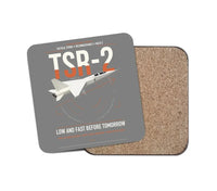Thumbnail for BAC TSR-2 design on gray 1 piece coaster