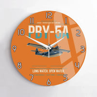Thumbnail for PBY-5A Catalina design on orange no frame wall clock