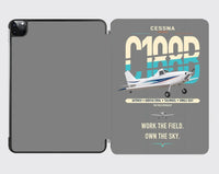 Thumbnail for Cessna A188B AgTruck design on gray ipad tablet case