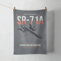 Thumbnail for SR-71A Blackbird design on gray towel