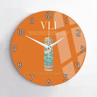Thumbnail for Bauerfield International Airport (VLI) design on orange no frame wall clock