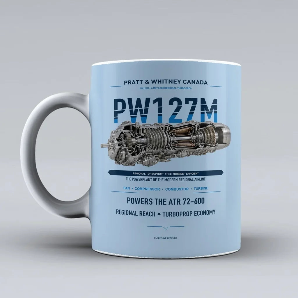 Mug design on light blue pw127m