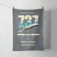 Thumbnail for Boeing 737-400 Classic design on gray towel