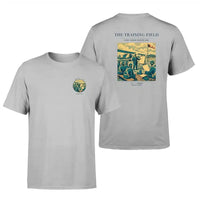 Thumbnail for VINTAGE G4009 - The Training Field - Double-Side T-Shirt design on lightgray double side t shirt