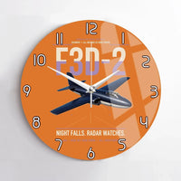 Thumbnail for F3D-2 Skyknight design on orange no frame wall clock
