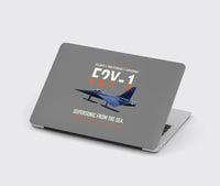 Thumbnail for F2Y-1 Sea Dart Supersonic from the Sea design on gray MacBook case