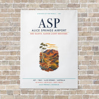 Thumbnail for Alice Springs Airport ASP vertical canvas print - no frame - white background