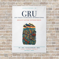 Thumbnail for Sao Paulo Guarulhos International Airport GRU vertical canvas print - no frame - white background