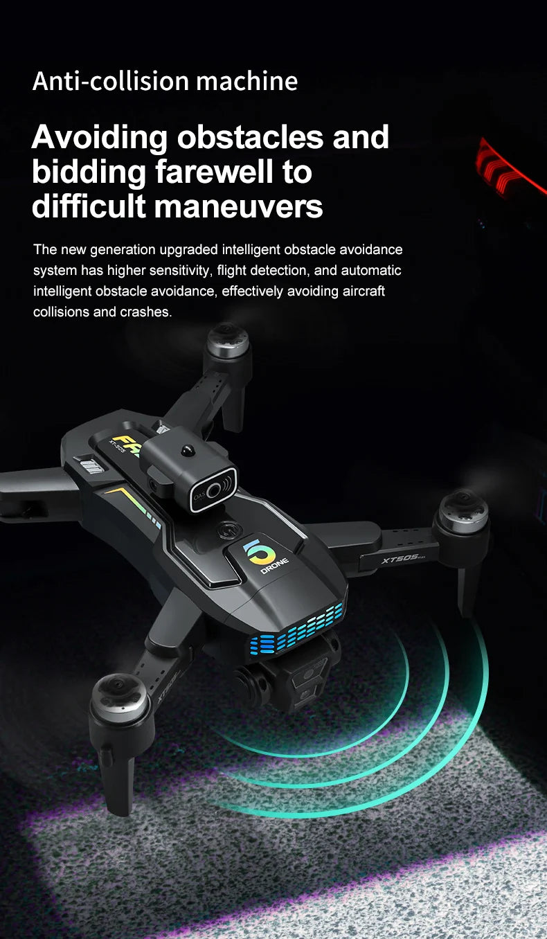 XT505 HD Dual-Camera Drone: GPS Positioning, Brushless Motor & Obstacle Avoidance - view 13
