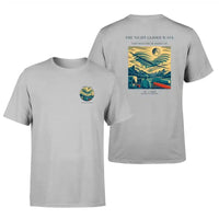 Thumbnail for VINTAGE G4473 - The Night Glider Wave - Double-Side T-Shirt design on lightgray double side t shirt